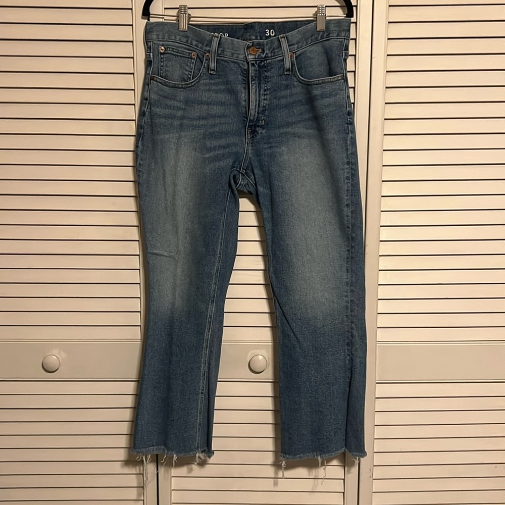 J Crew boot crop jeans